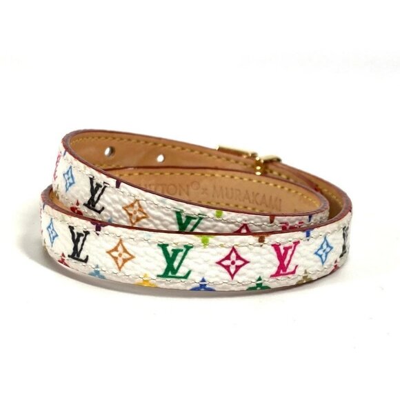 LOUIS VUITTON M8966E Takashi Murakami Bracelet-LV Signature Double bracelet - Picture 2 of 14